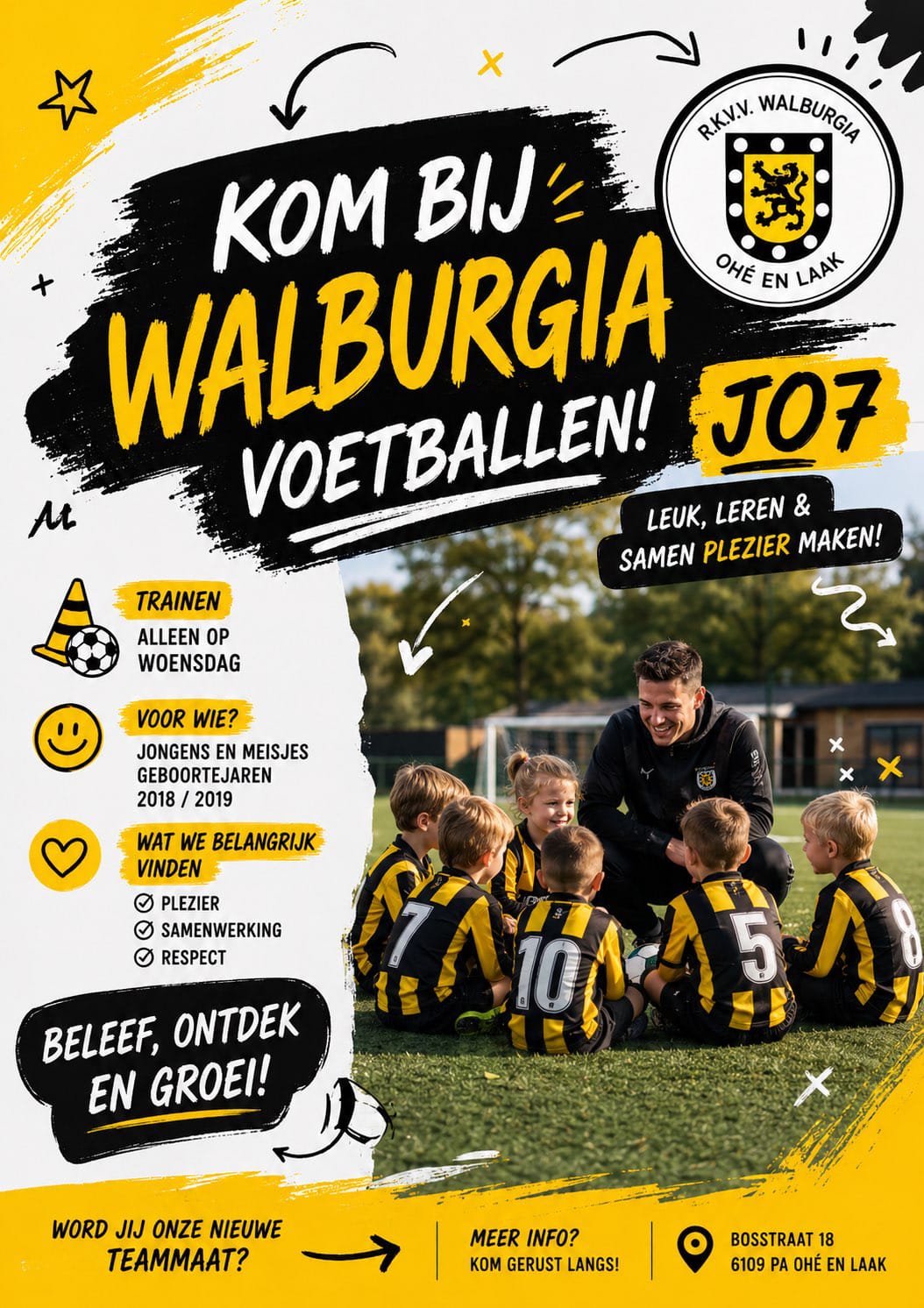 Walburgia zoekt nieuwe jeugdleden!